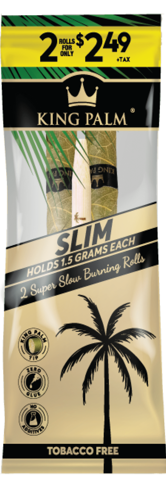 King Palm Slim Rollies - 2 Pack - 20 Pack Per Display