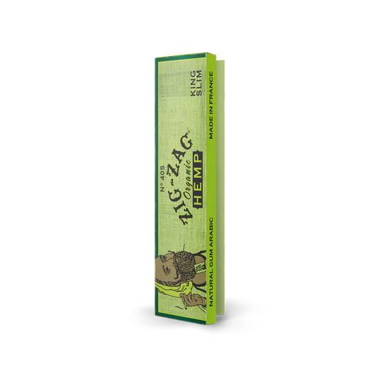 Zig Zag Ultra Thin Unbleached Natural Gum Arabic Organic Hemp - 24 In Box