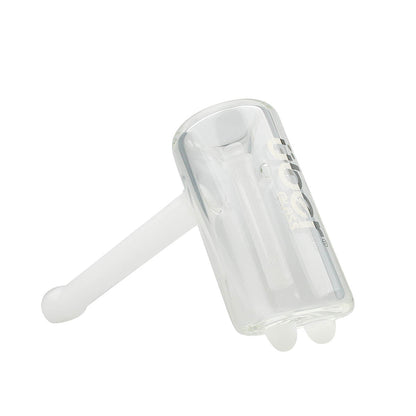 Uber Glass 6" Hammer Bubbler w/ Flat Mouthpiece - Solid Colors