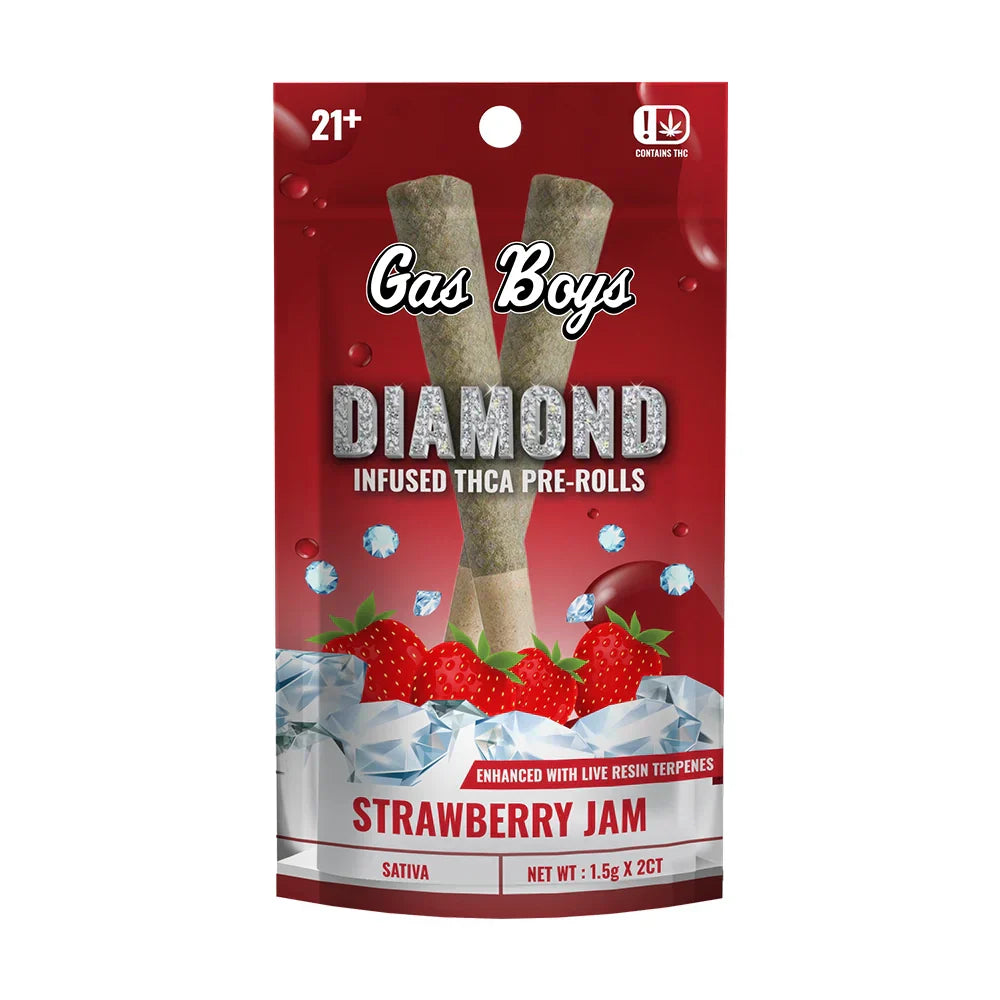 Gas Boys Diamond THCA Pre Rolls 3g