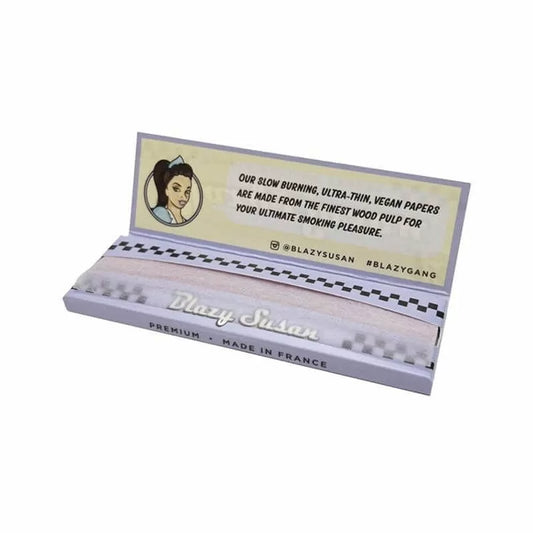 Blazy Susan King Size Slim Papers - 50 Count Per Display - Purple