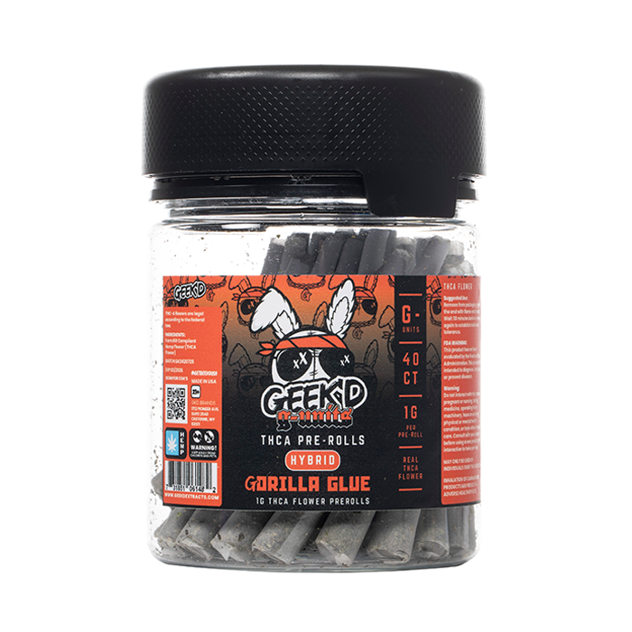 Geekd G-Units THCA Pre Rolls 40G