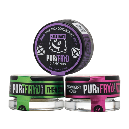 Half Bak'd Purifry'd THCA Diamond Dabs 2G