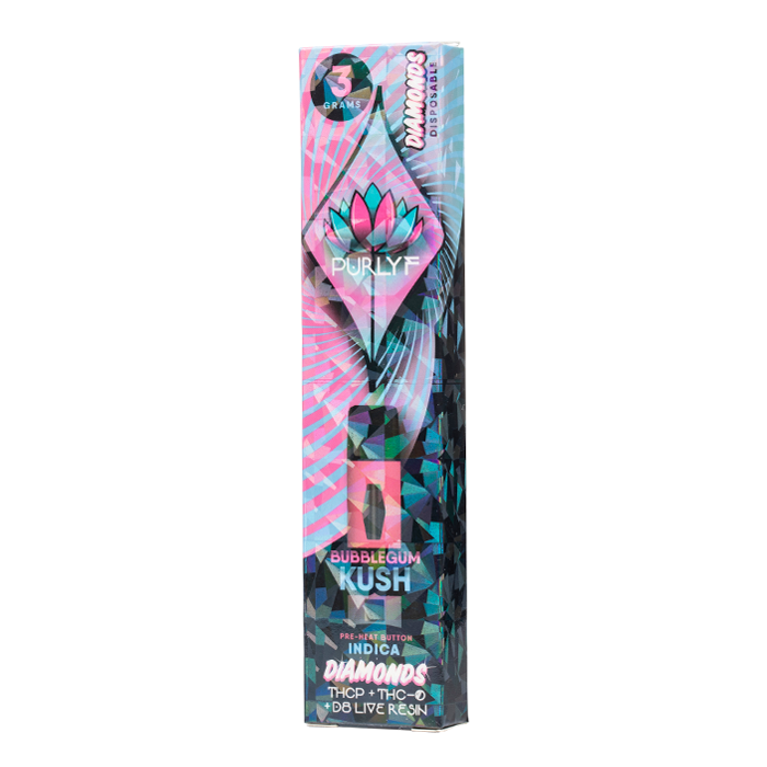 Purlyf Diamonds Live Resin Disposable 3G