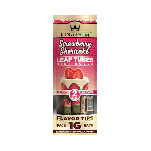 King Palm - Leaf Tubes Minis Rolls 1 Gram - 2 Counts Per Pack - 20 Packs Per Box