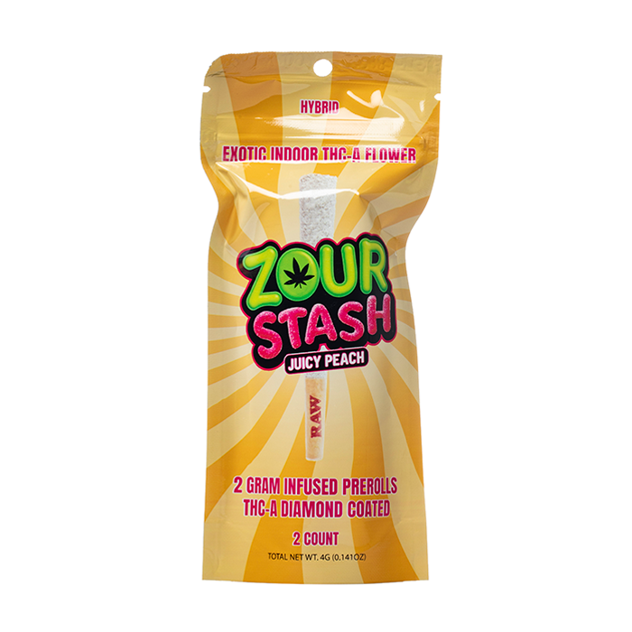 Zour Stash THCa Liquid Diamonds Pre-rolls 4g 2ct